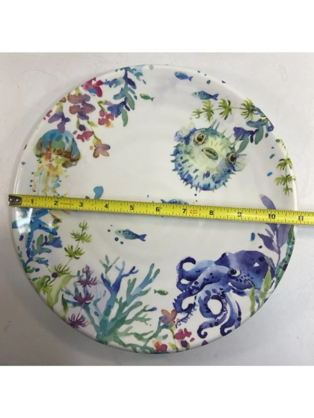 5 Pier 1 Sea Life Melamine Dinner Plate 11